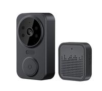 Junterone Tuya Smart Home Doorbell Camera WiFi Wireless Doorbell DC AC Battery Powered Camera Bell Smart Life Doorbell Camera,B