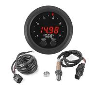 Junterone Universal 12V 52MM Integrated Air Fuel Ratio Gauge LED Digital Display with Wideband O2 Oxygen Sensor