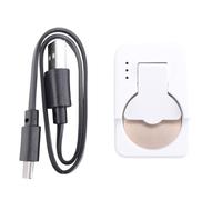 Junterone Universal Button Cell Battery Charger with USB Type C Port for LIR2032/LIR1632/LIR2025/LIR2016/LIR2032H Lithium Batteries, White with Cable