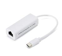 Junterone USB Type-C to Rj45 Network Card 100M Driverless Network Card Converter Network Cable Adapter Easy Installation Easy to Use A