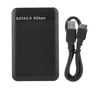 Junterone USB3.0 SATA3.0 High Speed 6Gbps Mobile Hard Disk Enclosure 2.5 Inch USB3.0 Hard Drive Box Black Support 3TB UASP Hard Disk Enclosure