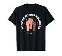 Juntos Somos Mejores - Bilingual Spanish Teacher Melanin Value Graphic T-Shirt