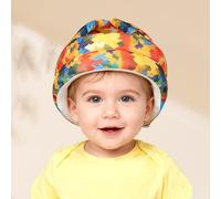 JUNUNDJING Baby Head Protection, Anti-Collision Baby Helmet Head Protection, Baby Helmet, Baby Helmet, Baby Head Protector, for 6 to 36 Months Baby, Yellow Maple Leaves