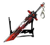 junweideyi 17cm Mini Weapons model keychain, sword Shape Key Chain,Cool Weapons model Keychain for Men And Women (Style 5)
