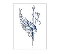 junweideyi 5PCS Realistic Temporary Tattoos,Tiny Small Removable Tattoos, Fake Tattoos That Look Real And Last Long,Safe herbal tattoo stickers (Style 75)