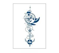 junweideyi 5PCS Safe herbal tattoo stickers,Realistic Temporary Tattoos,Tiny Small Removable Tattoos, Fake Tattoos That Look Real And Last Long. (Style 161)