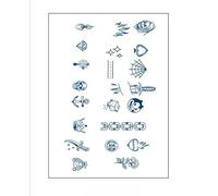 junweideyi 5PCS Safe herbal tattoo stickers,Realistic Temporary Tattoos,Tiny Small Removable Tattoos, Fake Tattoos That Look Real And Last Long. (Style 212)