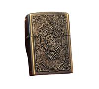 junweideyi Chinese Style Lighter 2025 New Year Gifts，Replaceable for Zippo (Only Case), Compatible Insert Size 3.6cm * 1.2cm * 5cm (Style 11)