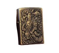 junweideyi Chinese Style Lighter 2025 New Year Gifts，Replaceable for Zippo (Only Case), Compatible Insert Size 3.6cm * 1.2cm * 5cm (Style 2)