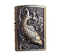 junweideyi Chinese Style Lighter 2025 New Year Gifts，Replaceable for Zippo (Only Case), Compatible Insert Size 3.6cm * 1.2cm * 5cm (Style 13)