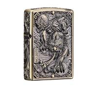 junweideyi Chinese Style Lighter of The Gifts，Replaceable for Zippo (Only Case), Compatible Insert Size 3.6cm * 1.2cm * 5cm，Lighter Housing (Style 3)