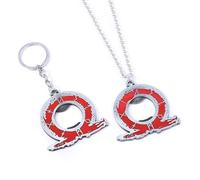 junweideyi GOW Keychain Kratos Leviathan Axe Keychain Blades of Chaos Keychain Gifts for Men Teens Game Fan (2 Pcs A)