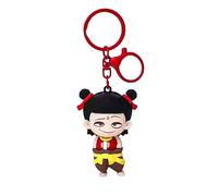 junweideyi Ne Zha Cartoon Character Keychain, Ne Zha 2: Devil's Fury keychain for fans, Decorative Bag Accessory (Ne Zha)