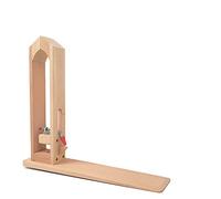 Junxave Beech Wood Stitching Pony Leather Craft Table Lacing Desktop Sewing Pony Horse Leather Clamp DIY Hand Leathercraft Tools