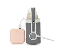 Junxcj Bottle Warmer Baby On the Go Bag, 3 Temperature Adjustable Portable Baby Bottle Warmer, USB Rechargeable Warm Milk Tool