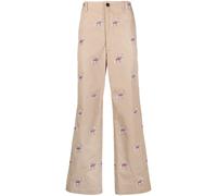 Junya Watanabe MAN X Roy Lichtenstein cotton chino trousers - Neutrals S-M