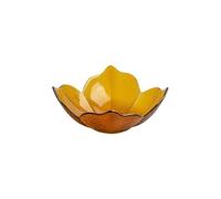 JUNYFFF Large Clear Phnom Penh Glass Salad Bowl - Great for Salad, Cereal, Fruit, Dessert, Restaurant, Household