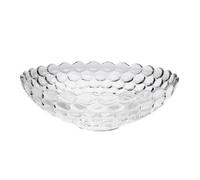 JUNYFFF Large Glass Crystal Fruit Bowl Candy Bowl Serving Bowl Decorative Bowl Home/Office Multipurpose Tray Crystal Eco-Friendly Glass Bowl, 30Cm,G