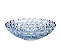 JUNYFFF Large Glass Crystal Fruit Bowl Candy Bowl Serving Bowl Decorative Bowl Home/Office Multipurpose Tray Crystal Eco-Friendly Glass Bowl, 30Cm,F