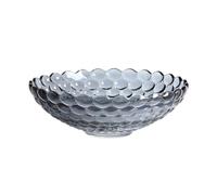 JUNYFFF Large Glass Crystal Fruit Bowl Candy Bowl Serving Bowl Decorative Bowl Home/Office Multipurpose Tray Crystal Eco-Friendly Glass Bowl, 30Cm,E