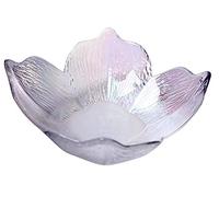 JUNYFFF Phnom Penh Glass Salad and Fruit Bowl - Large Clear Restaurant Serving Bowls - Great for Salad, Cereal, Pasta, Snacks, Desserts - Multi Colored