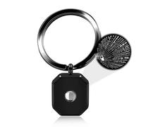JunyiDIY Black Keychain for Men - Stylish I Love You in 100 Languages Unisex Gift for Women Birthday Christmas or Everyday Surprise