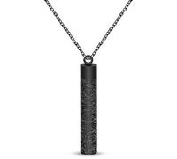 JunyiDIY Black Stainless Steel Scripture Necklace | Quran Pendant Necklaces | Islamic Verse Gift Elegant Arabic Script Jewelry for Mom Dad YA5082