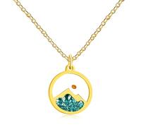 JunyiDIY Mustard Seed Necklace | Matthew 17:20 | Faith as Small as a Mustard Seed Can Move Mountains | Gold-Plated Encouragement Bible Jewelry Gift for Christian Religious Necklaces