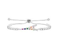 JunyiDIY Romantic Eiffel Tower Bracelet for Women, Adjustable Slider Tennis Chain Sparkling French Paris Love Jewelry Gift for Wife Mom Christmas Thanksgiving Dream Gift YA5691