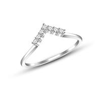 JunyiDIY Women's 925 Silver Ring Enhancer with Cubic Zirconia - Elegant Engagement Wedding Ring Wrap - Engagement Wedding Birthday Anniversary S925 Silver Jewelry YA5468