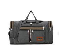 JUNYY Large-capacity Foldable Hand-held Travel Luggage Duffle Bag Sport Lightweight Tote Bag For Women Men(Dark Grey)