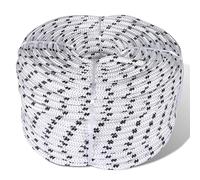 JUNZAI Braided Rope Coil Boat Line Polyester 10 mm x 50 m, Rope Anchor Mooring Rope Boat Rope Marine Rope Dock Lines Kayak Canoe Tow Throw Line