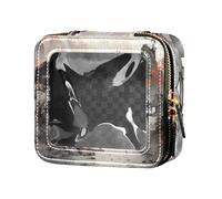 junzan Clear Chinese Ink Wash Makeup Bag for Handbag, Travel Toiletry Bag, Makeup Bag Organizer for Flying China Ink and Wash02, 5.1x2.2, Ink from China and Wash02, 5.1 x 2.2 x 4.7 inches, Colorful