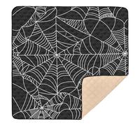 JUNZAN Halloween Spiders Soft Foam 50x 50 Baby Play Mat for Floor Non-Toxic Infant Play Mat for Baby Toddler Infant