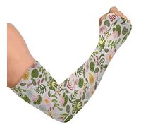JUNZAN Lovely Lemon Tree Cooling Arm Sleeves for Gardening Farmers Defense UV Sun Protection Outdoor Activity, Watercolor Frogs Little Critters, One size