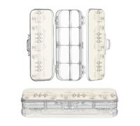 JUNZAN Retro Cowboys in The Desert Plastic Box For Pencils Double-Deck Pencil Container For Stationery Supplies With Lid