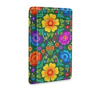 JUNZAN Slim Wallet Card Holders for Men Women Dia De Los Muertos Minimalist Front Pocket Wallets Small Card Case RFID Blocking Green