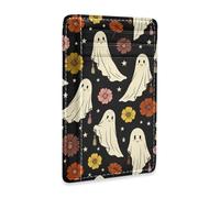 JUNZAN Slim Wallet Card Holders for Men Women Halloween Ghosts Black Minimalist Front Pocket Wallets Small Card Case RFID Blocking