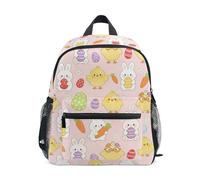 JUNZAN Toddler Backpack Easter Backpacks for Boys Girls Preschool Backpack Small Kids Bookbag Rabbits and Chicks Aged 3-8