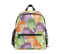 JUNZAN Toddler Backpack Funny Kitten Faces Backpacks for Boys Girls Preschool Backpack Small Kids Bookbag Aged 3-8