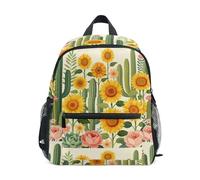 JUNZAN Western Boho Cactus Toddler Backpacks for Boys Girls Preschool Backpack Small Kids Bookbag Aged 3-8