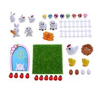 JunZheHub 1:12 Dollhouse Easter Decoration Fairy Figurines Accessories Party Toy Decor