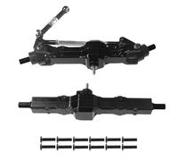 JunZheHub 1/16 RC Car Front And Rear Axle Set Easy to Install Repair Parts Metal for WPL B24, Black