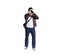 JunZheHub 1/64 People Figure Tiny People Model Mini Architectural Figurine for Desktop Decoration, Man taking photo