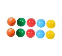 JunZheHub 10 Pieces Rainbow Wooden Balls, Color Sorting, Colored Educational 4.5 Cm Counting Toys, Learning Materials for And, Gifts, Style B