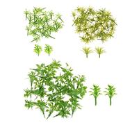 JunZheHub 100 Pieces Miniature Grass Model Making Decoration Farm Scene Model Vegetation Suitable for Creating Railway Scenery Decoration, Style A