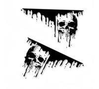 JunZheHub 2 Pieces Car Sticker Decal Universal PVC Waterproof Anti-Scratch Decorative Accessories for Vehicles SUVs Suitable for Daily Use