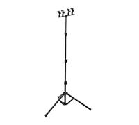 JunZheHub 2 Pieces Floor Stand Tripod Support Aluminum Alloy Mounting Bar Enhanced Stability Easy Installation for Singing Suitable for Conferences O, 42cm to 148cm