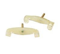 JunZheHub 2 Pieces Violin Shoulder Rest Feet Universal Rubber Replacement Anti Slip Forks Easy Installation Suitable for Music Practice Performance, S