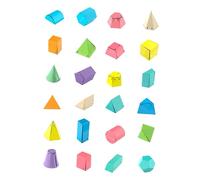 JunZheHub 24 Pieces Geometric Shapes Math Manipulative Surface Area Demonstrator for Group Activities